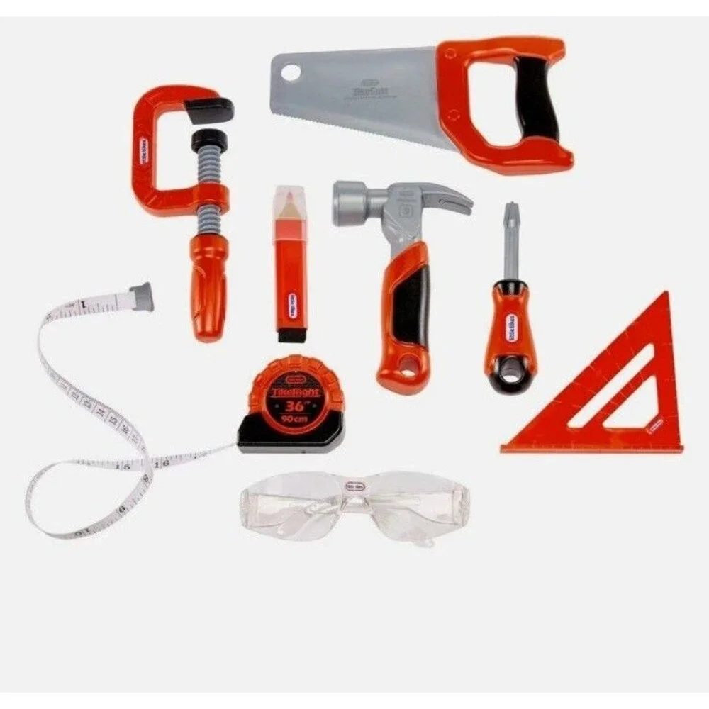 NEW Little Tikes Creative Construction Master Carpenter Set 114 Accessories gift